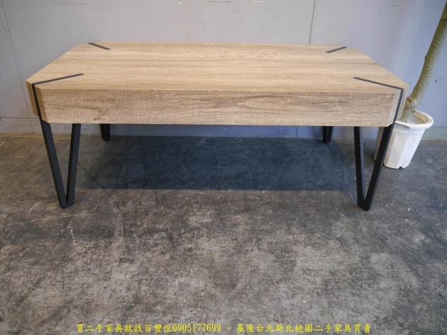 限量新品工業風110公分造型大茶几 客廳沙發桌矮桌置物邊桌 4