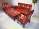 二手花梨木鑲貝113大小茶几實木組椅 古董客廳泡茶桌椅