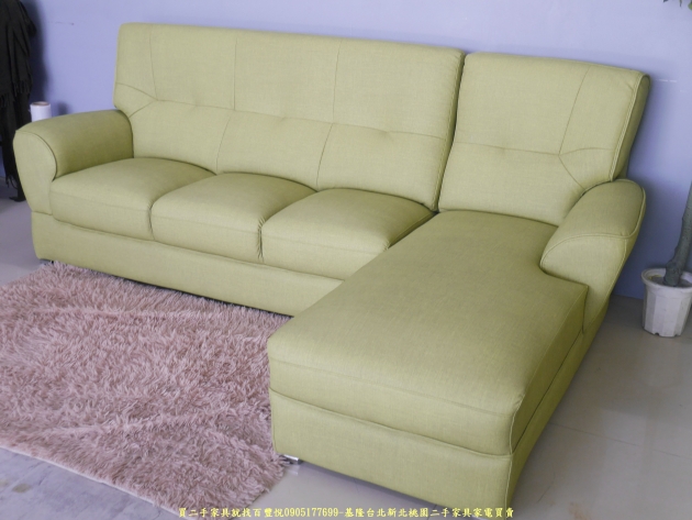 限量新品貓抓皮綠色250公分L型沙發 客廳沙發 辦公沙發 休閒沙發 民宿沙發 2