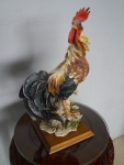 二手彩繪木雕公雞擺飾品 吉祥如意藝術品 風水擺件