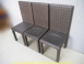 二手餐桌椅二手咖啡椅咖啡色格紋47公分  皮餐椅 休閒椅 會客椅 等候椅