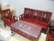 二手木製沙發二手實木組椅 花梨木鑲貝113大小茶几 客廳沙發 泡茶桌椅