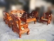 越南花梨木頂級戰國十件組實木組椅 超粗骨原價65萬 客廳組椅