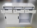 二手辦公OA二手鐵櫃灰色4尺三抽文件櫃 資料櫃 收納櫃 理想櫃 置物櫃