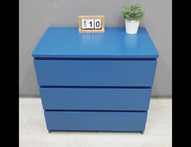 二手 斗櫃 藍色 81公分 抽屜櫃 置物櫃 房間櫃