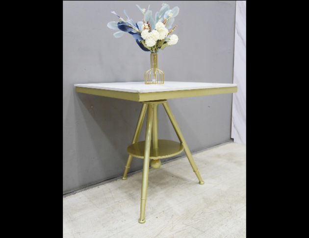 二手 餐桌 北歐風 金色 岩板 洽談桌 會客桌 咖啡桌