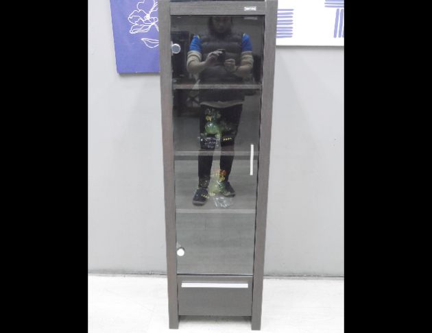 二手 高低櫃 胡桃色 42公分 展示櫃 擺飾櫃 模型櫃 
