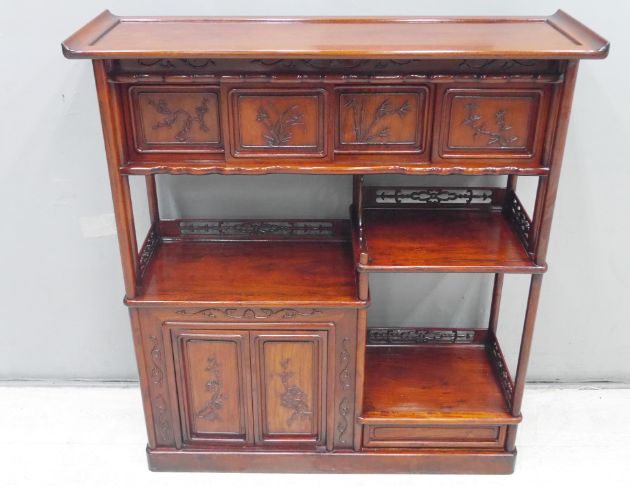 二手 櫥櫃 花梨木實木 101公分 玄關櫃 原木櫃