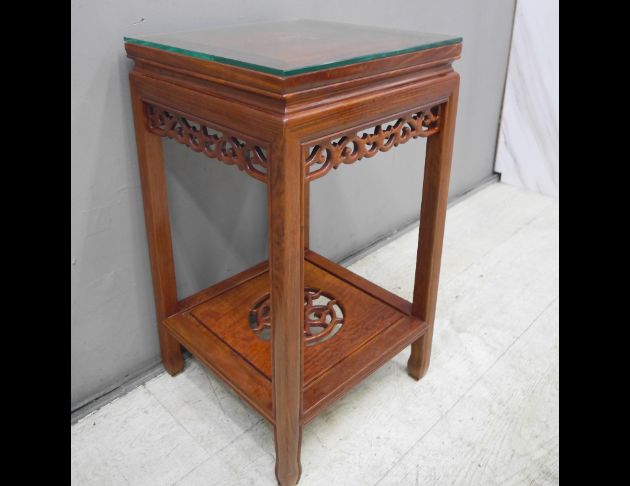 二手 花台 花梨木實木 38公分 花架 收納架 擺飾架