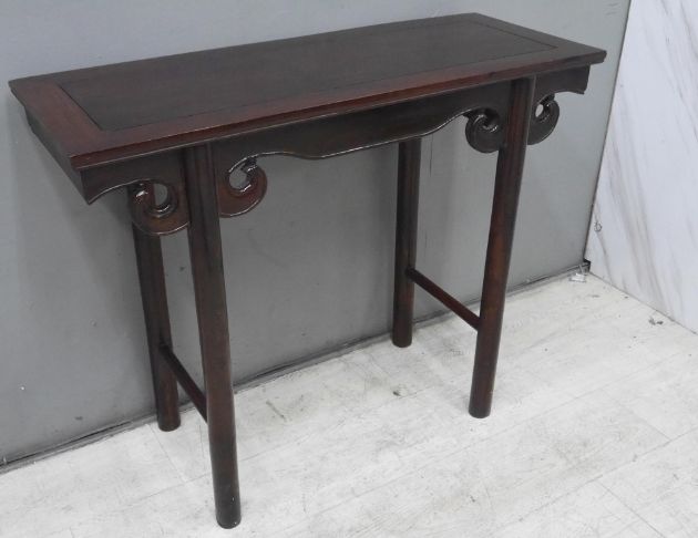 二手 玄關桌 胡桃色 105公分 實木桌 擺飾桌 花架