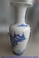 二手青花瓷 山水圖畫瓷器 擺飾藝品 收藏花瓶 展示品