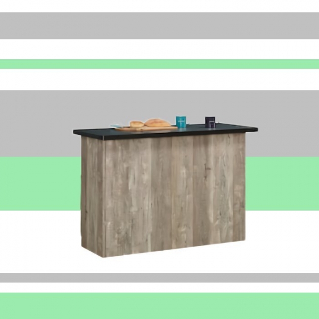 新品出清木紋桌面中島櫃 廚房置物收納儲物櫃 2