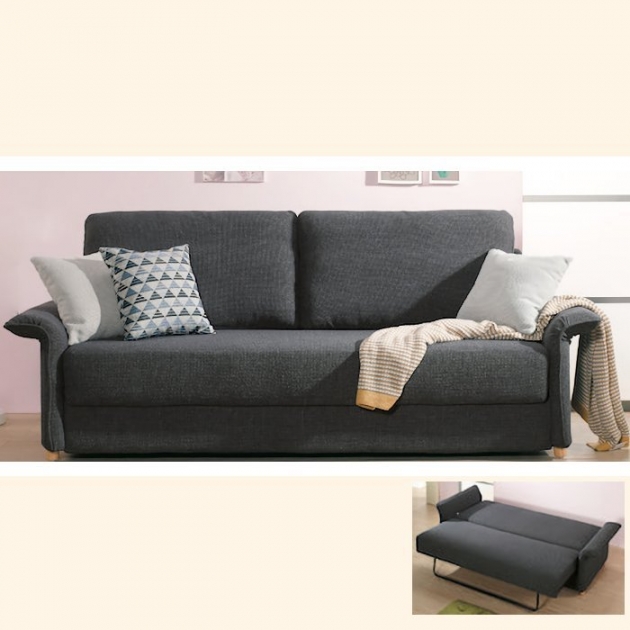 新品出清深灰色扶手可調整功能沙發床 兩用沙發 會客沙發 接待沙發 客廳沙發 休閒沙發 1