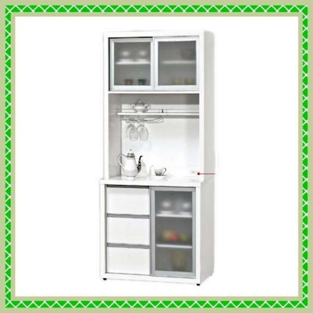 新品出清白色2.7尺高餐櫃組 置物收納儲物櫃 電器櫃 1