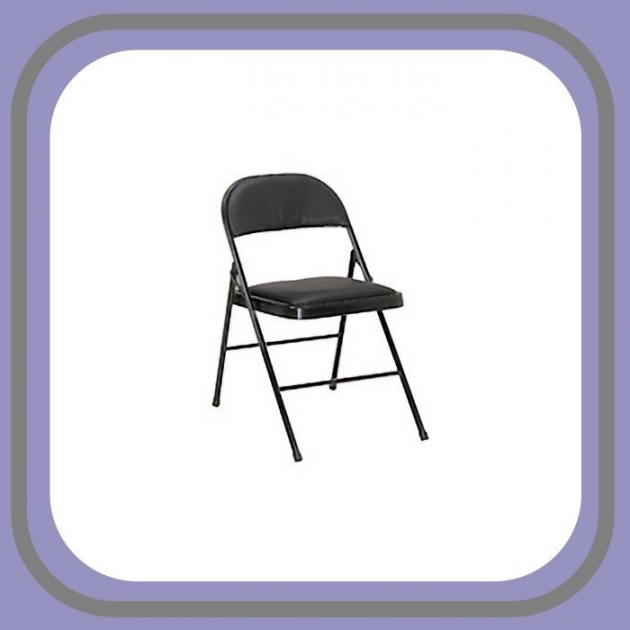 全新出清黑色皮面折合椅 學生椅吃飯椅折疊椅 洽談會客辦公椅 1