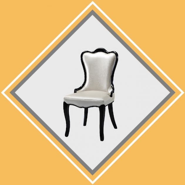 新品出清歐式50公分白坐墊餐椅 吃飯椅 洽談接待椅 1