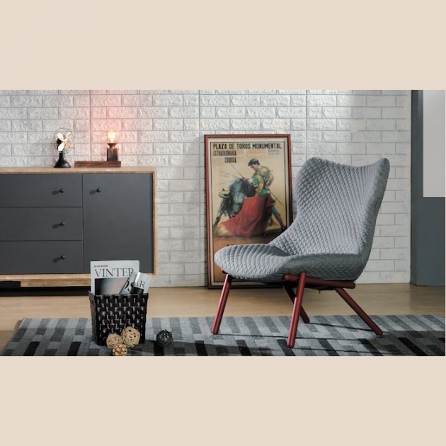 新品出清菱格紋71公分設計款單人椅 房間椅 等候椅 洽談椅 休閒椅 泡茶椅 咖啡椅 1