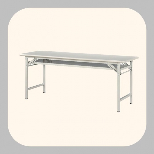 新品出清OA1.5尺白面折合會議桌 寫字桌 工作桌 1