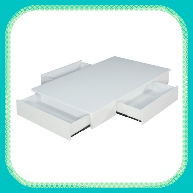 新品出清純白色3.5尺單人加大6分板收納床底 置物床箱 1