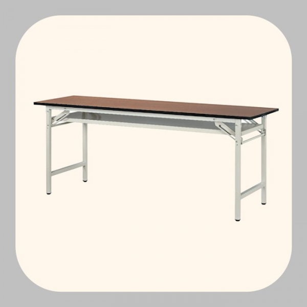 新品出清1.5尺OA木紋塑膠邊條折合桌 寫字桌 工作桌