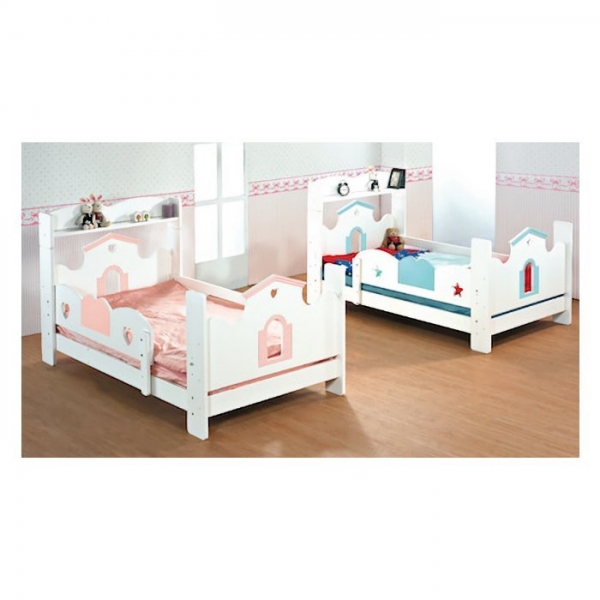 新品出清兩色3.5尺單人床架 兒童床床 單人床組
