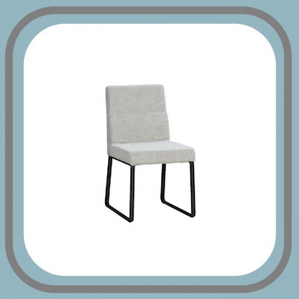 新品出清米白色布質餐椅 吃飯會客休閒椅 辦公洽談接待椅