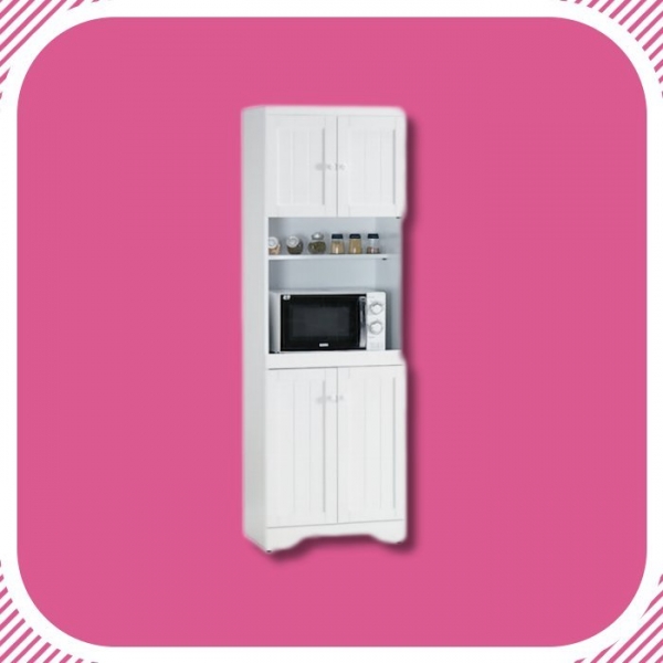 新品出清純白色2尺高餐櫃 廚房碗盤置物儲物電器櫃