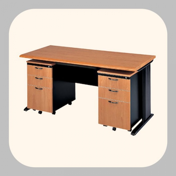 工廠出清150公分木紋色辦公桌組 寫字桌 工作桌 職員桌