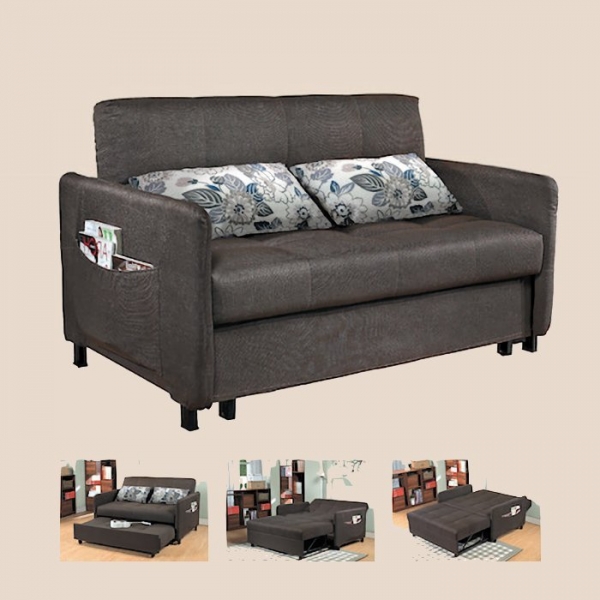 限量新品深灰色可拆洗功能沙發床 客廳沙發 兩用沙發床 接待沙發 會客沙發 套房沙發