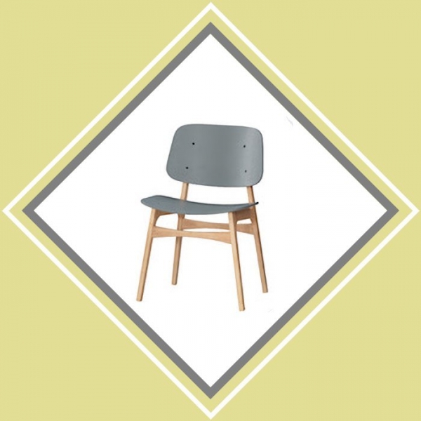 新品出清日系極簡灰色有背餐椅 會客休閒接待椅 吃飯泡茶洽談椅