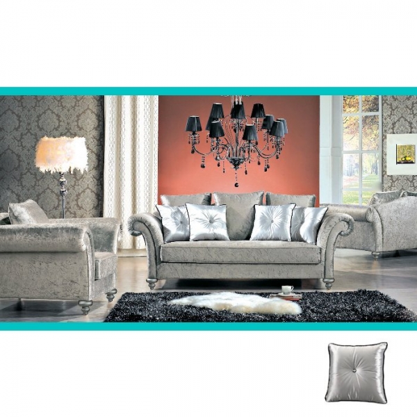 新品出清高貴奢華銀白色1+2+3絨布沙發 客廳沙發 會客沙發 辦公室沙發 接待沙發