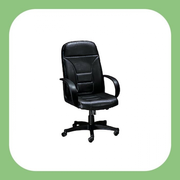 新品出清黑色有扶手皮質高背辦公椅 電腦椅 主管椅 休閒椅