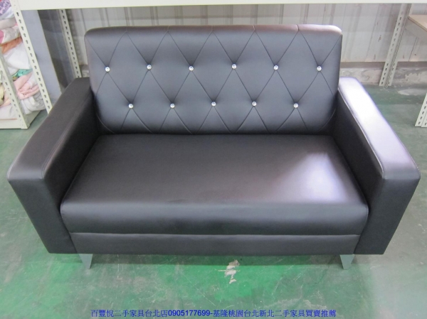 全新台灣製造工廠直營訂做款菱格水鑽透氣皮雙人沙發 客廳沙發 休閒沙發 辦公沙發 會客沙發 接待沙發