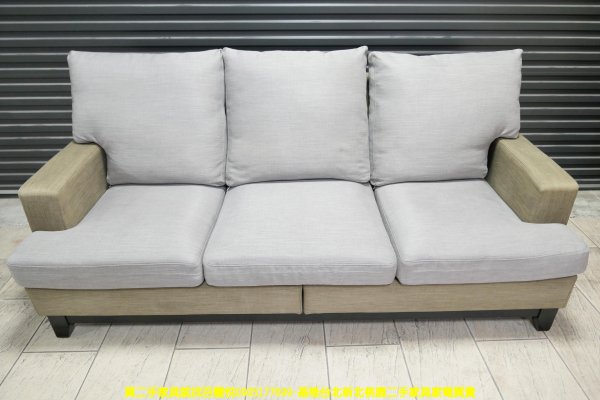 二手沙發 灰色 212公分 布沙發 客廳沙發 休閒沙發 會客沙發 等候沙發