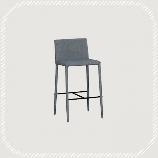 新品出清40公分灰色布質高腳椅 吧台椅 洽談接待會客椅