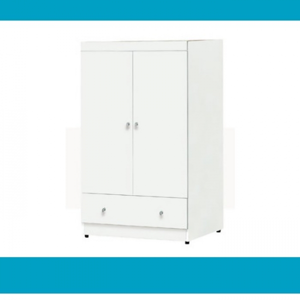 新品出清白色2.7尺全木心板開門衣櫃 衣櫥櫥櫃 置物收納櫃