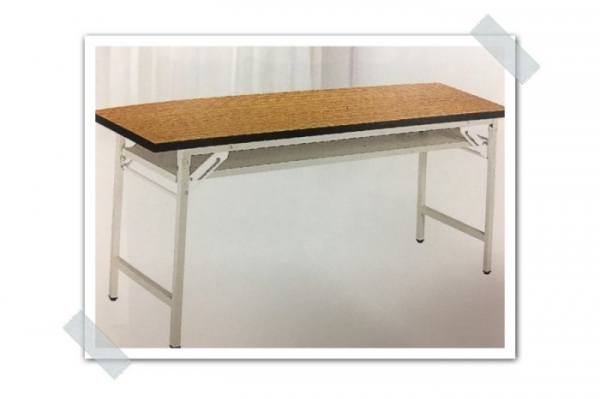 限量新品木紋色4尺會議折疊桌 辦公工作桌收納置物桌 會客桌 洽談桌 會議桌
