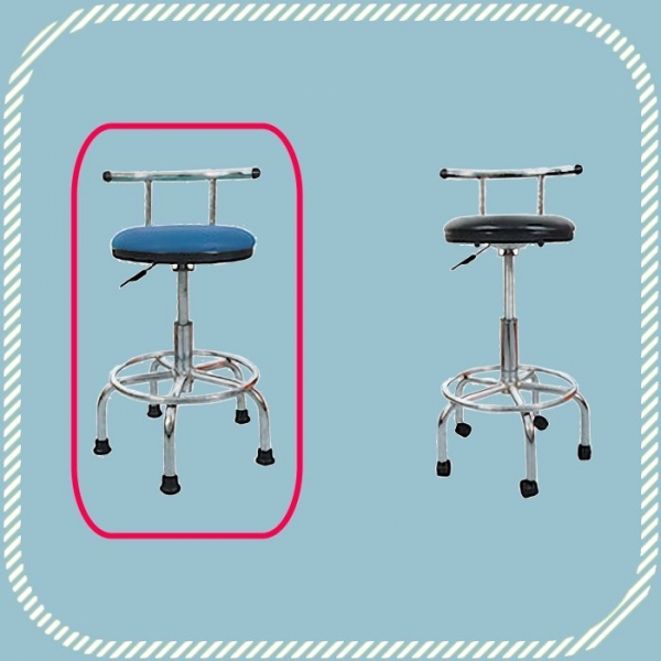 新品出清藍色固定腳氣壓椅 工作椅 洽談會客接待椅