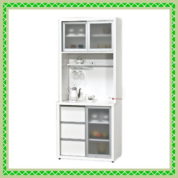 新品出清白色2.7尺高餐櫃組 置物收納儲物櫃 電器櫃