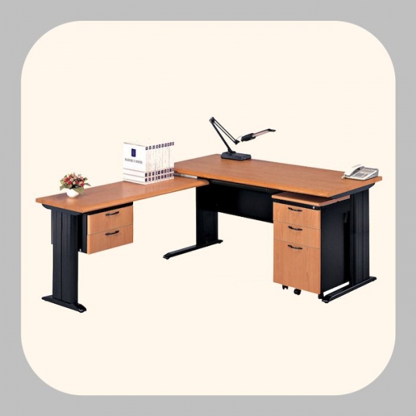 新品出清160公分木紋色OA辦公桌組 職員桌 工作桌