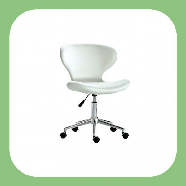 新品出清時尚精品白色油壓電腦椅 職員椅 會議椅 等候椅